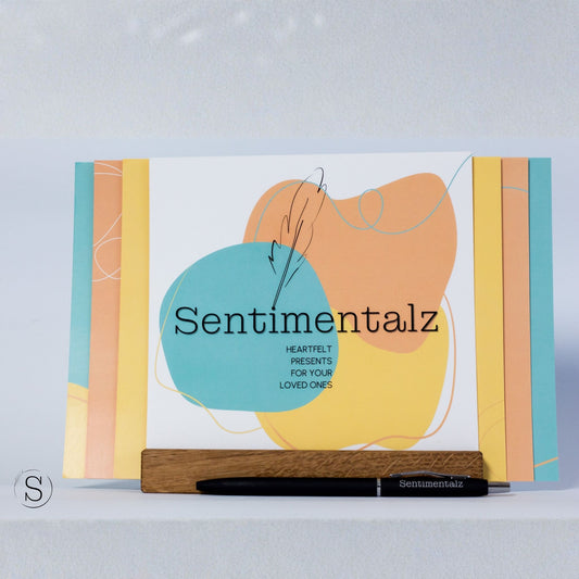 Sentimentalz card set cover with pen – heartfelt presents for your loved ones – Sentimentalz